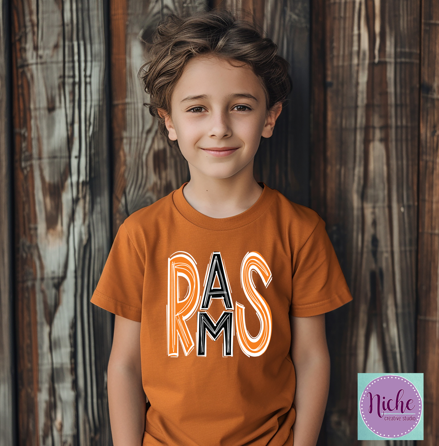 -WES1951 Rams Doodle Decal