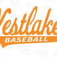 -WES258 Westlake Baseball Swoosh Decal