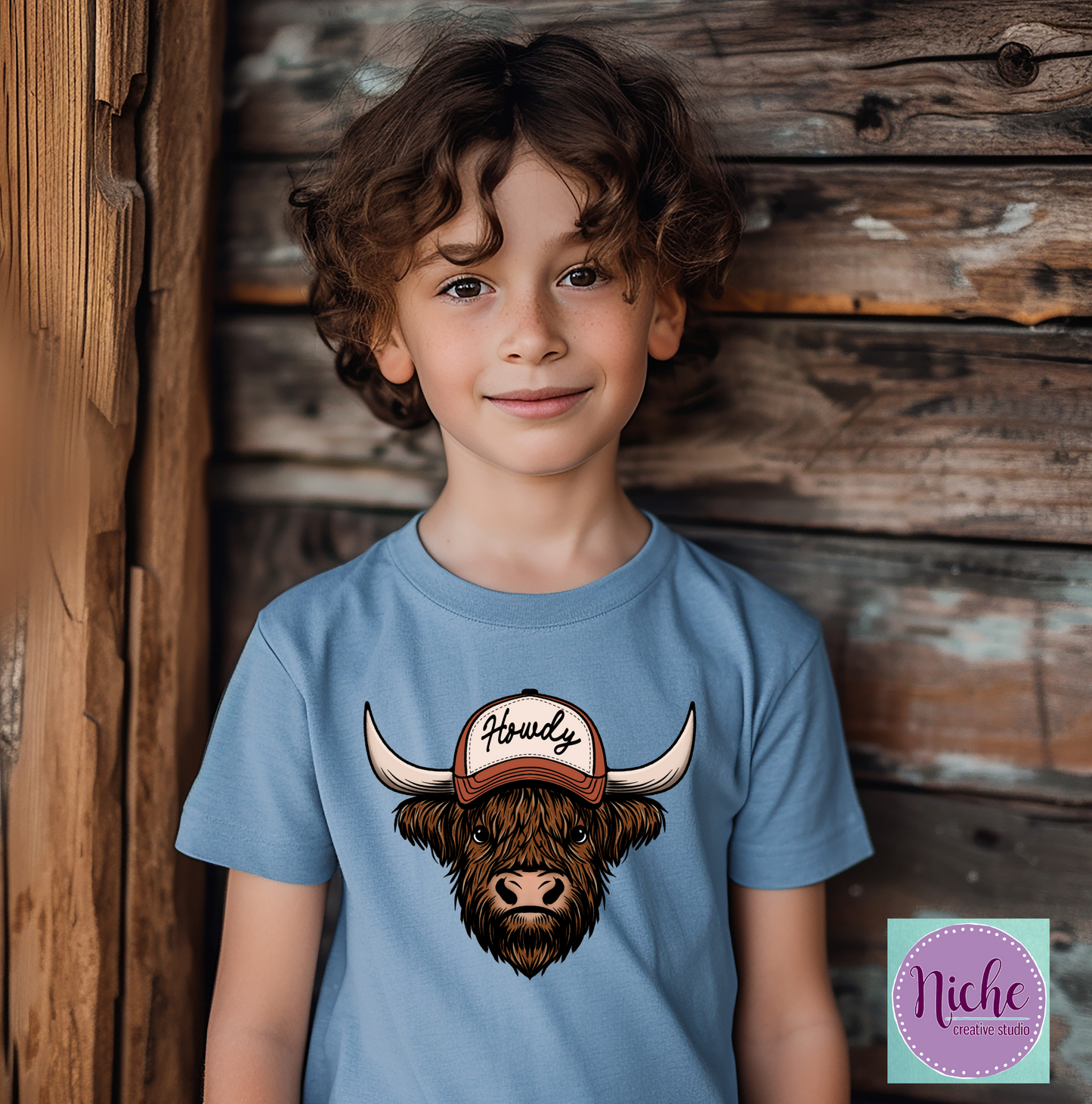 -WES8005 Howdy Cow Decal