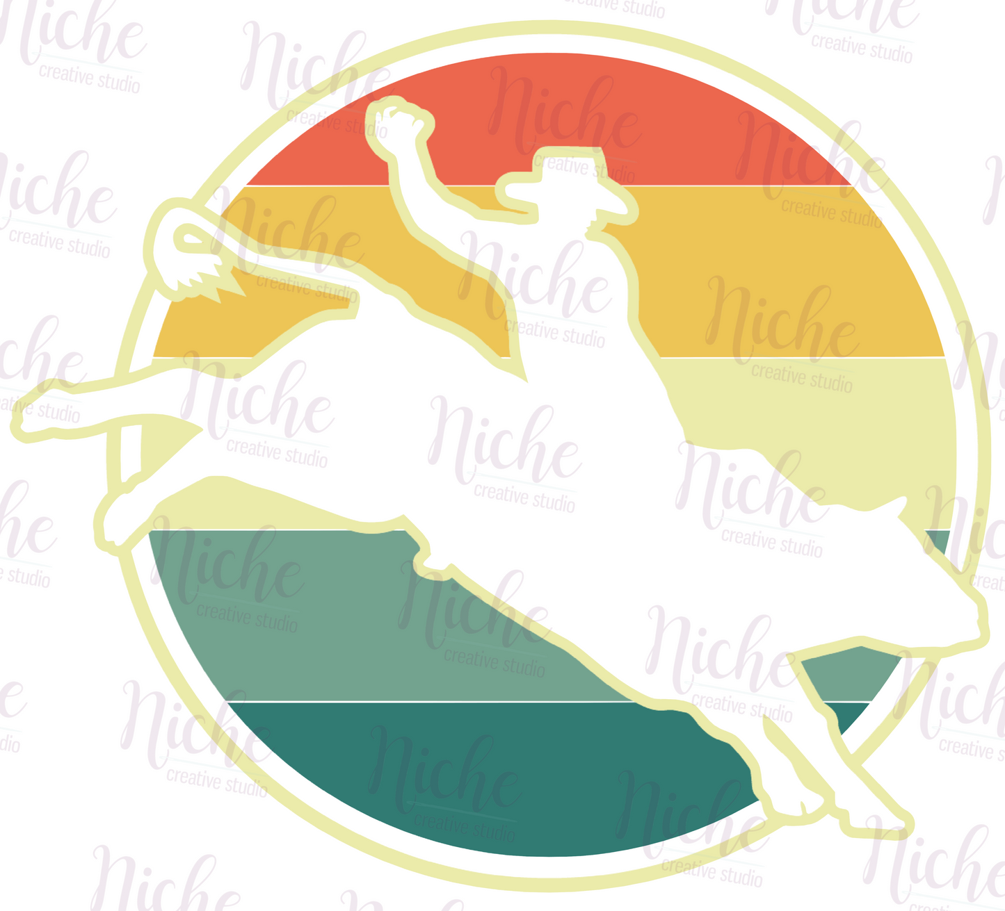 -WES8007 Bull Rider Decal