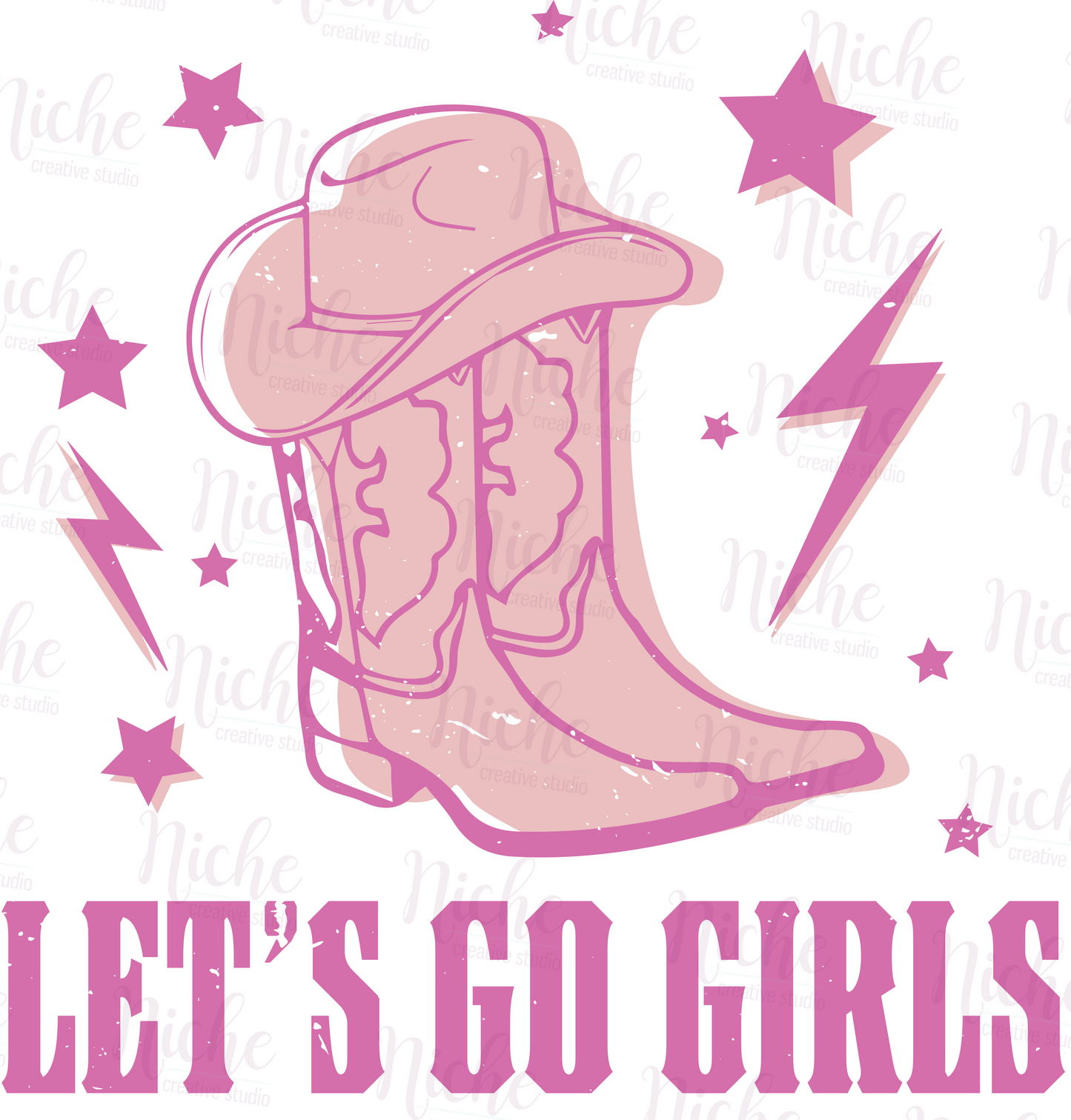 -WES8254 Let's Go Girls Decal