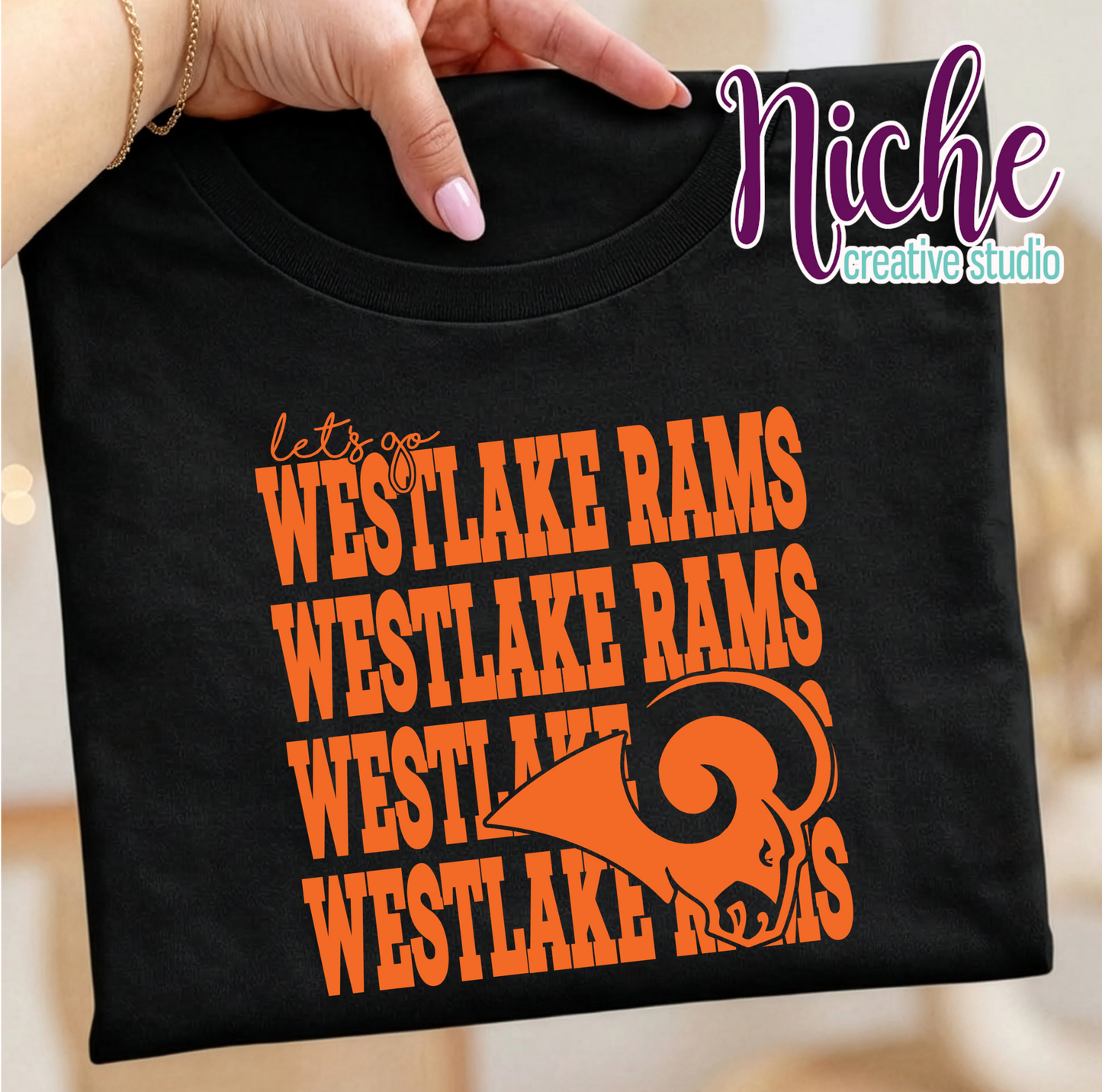 -WES8311 Westlake Rams Repeat Decal