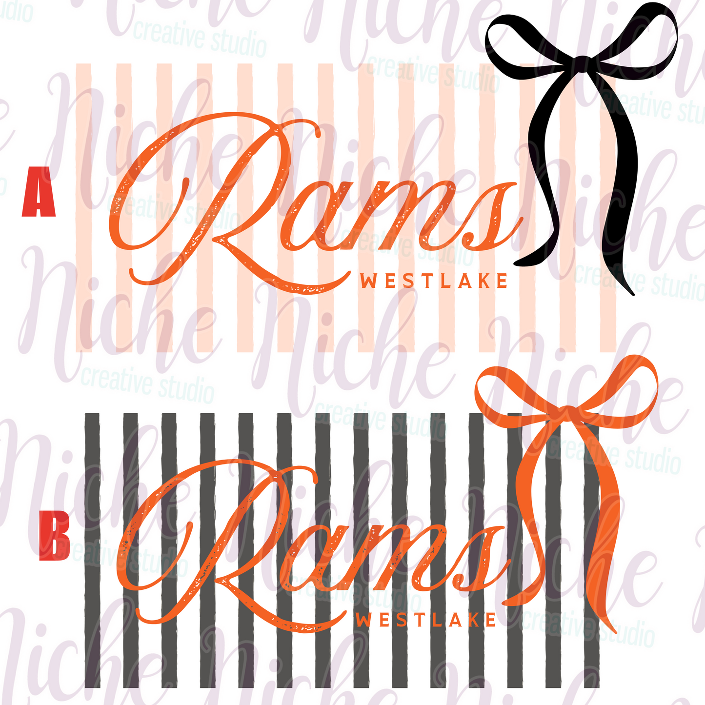 -WES8319 Ram Stripes Decal
