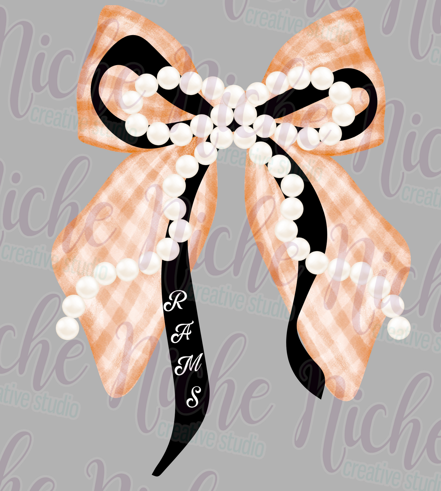 -WES8322 Pearl Bow Rams Decal