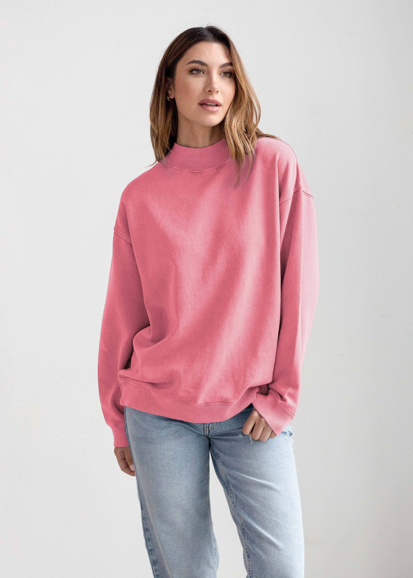 Mock-Neck Nantucket Sweatshirt