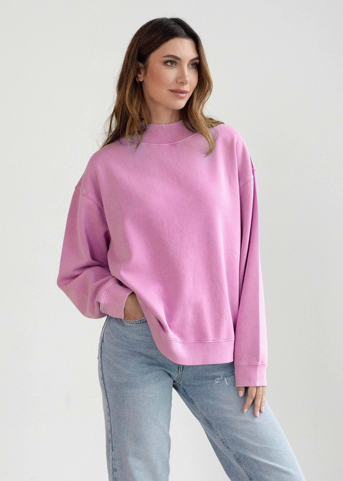 Mock-Neck Nantucket Sweatshirt