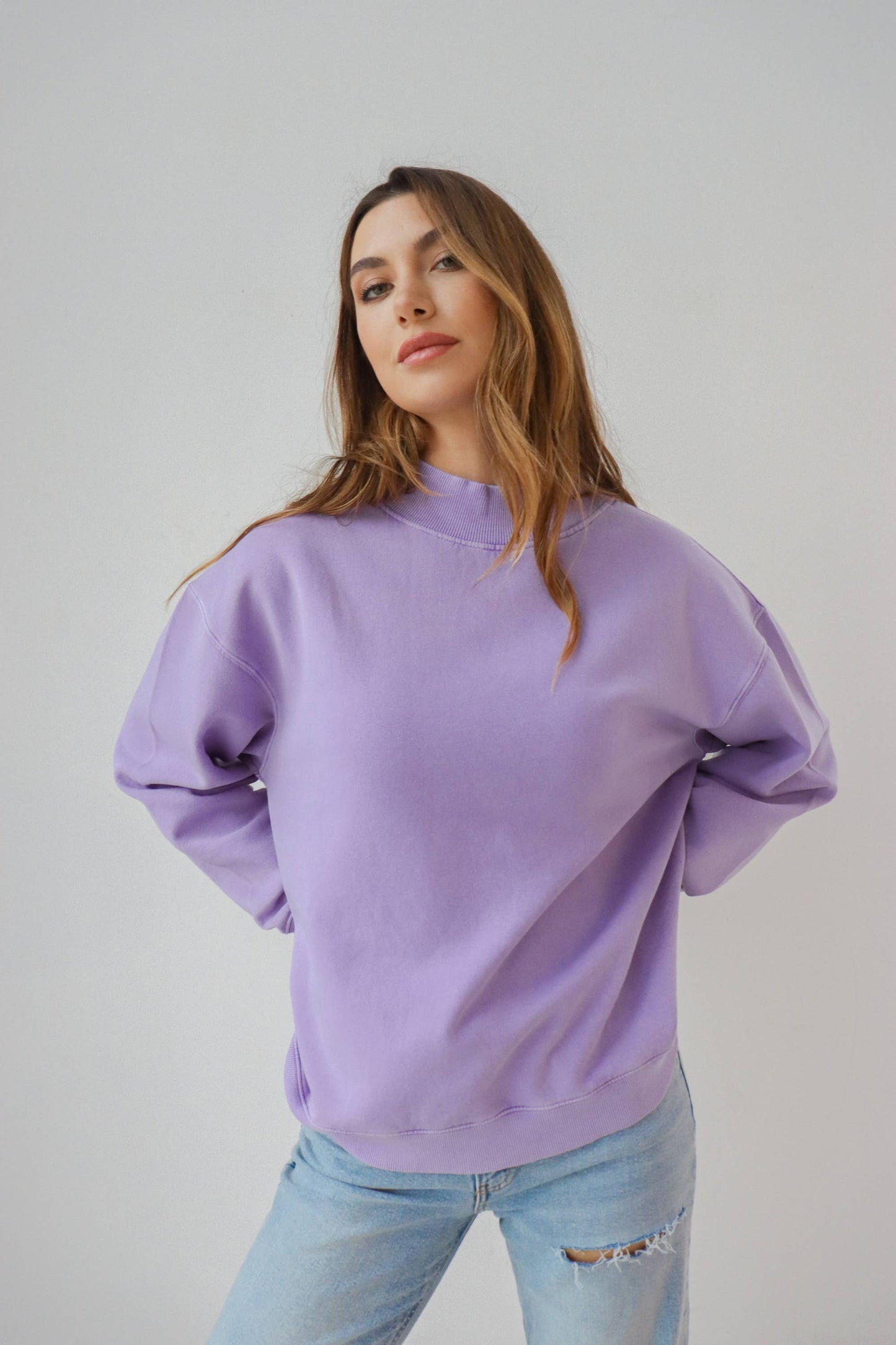Mock-Neck Nantucket Sweatshirt