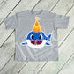 -KID2034 Birthday 2 Shark Decal