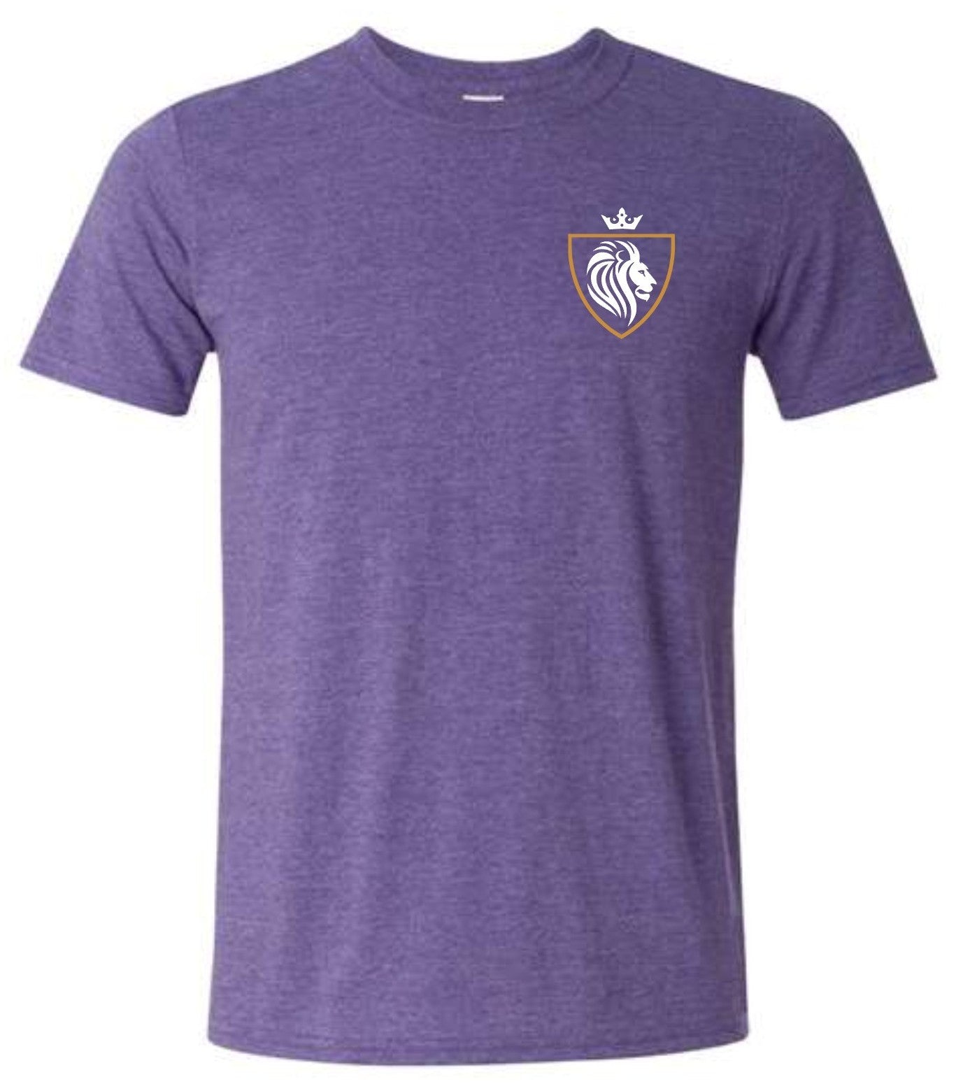 CGA026 Distressed T-shirt - Gildan Heather Purple Adult