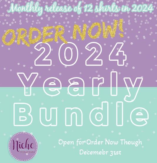PRE-ORDER: Yearly Bundle 2024 (Shirt of the Month)
