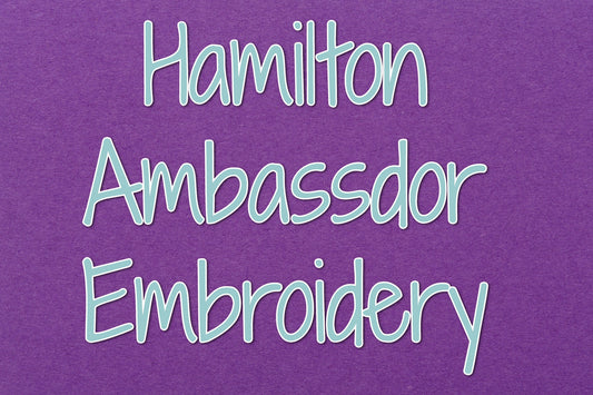 Hamilton Ambassador Embroidery