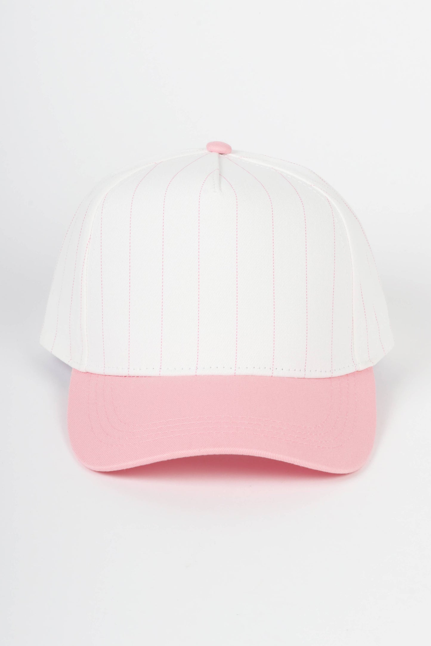 Pinstripe Two-Tone Baseball Cap