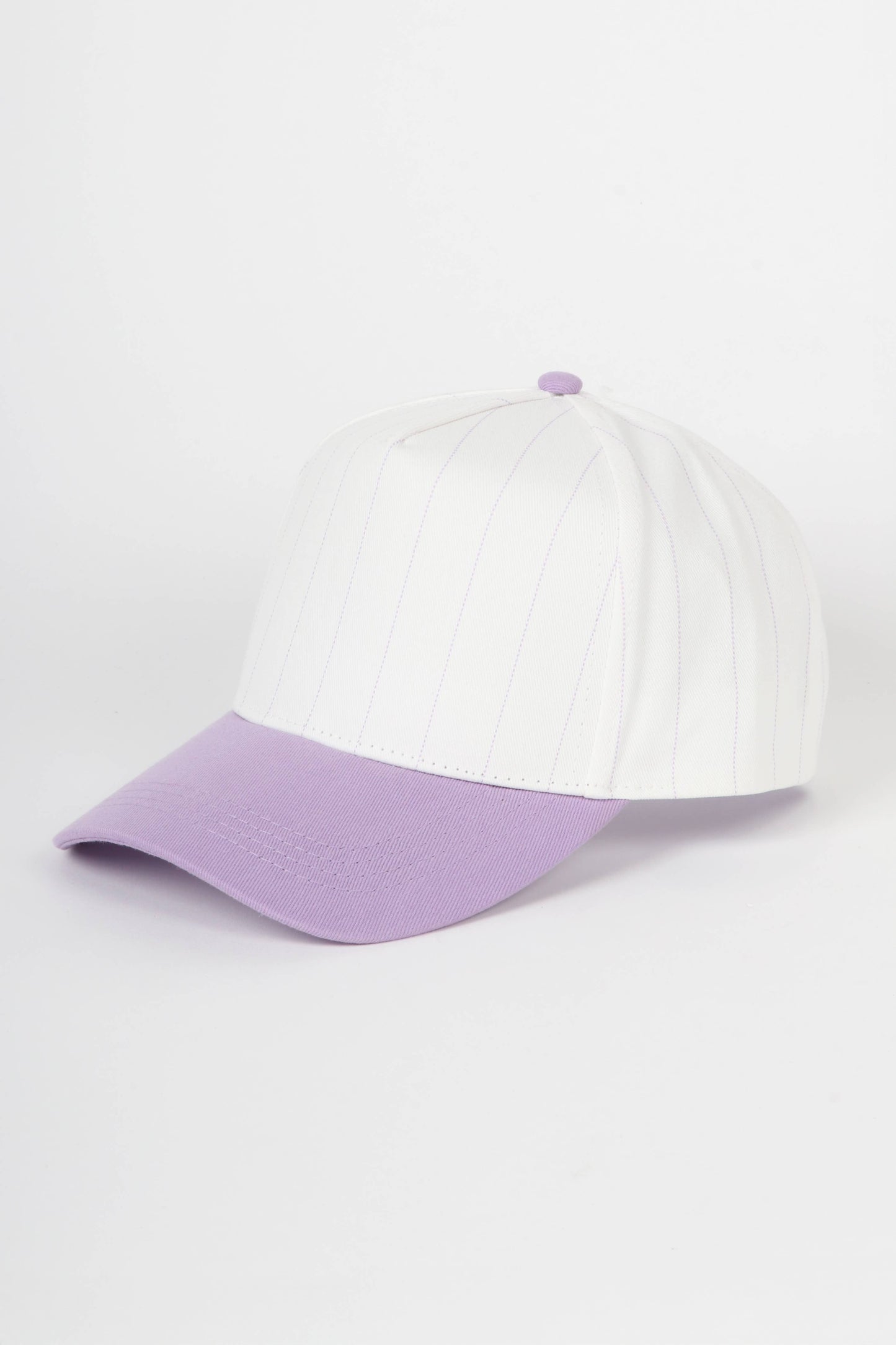 Pinstripe Two-Tone Baseball Cap