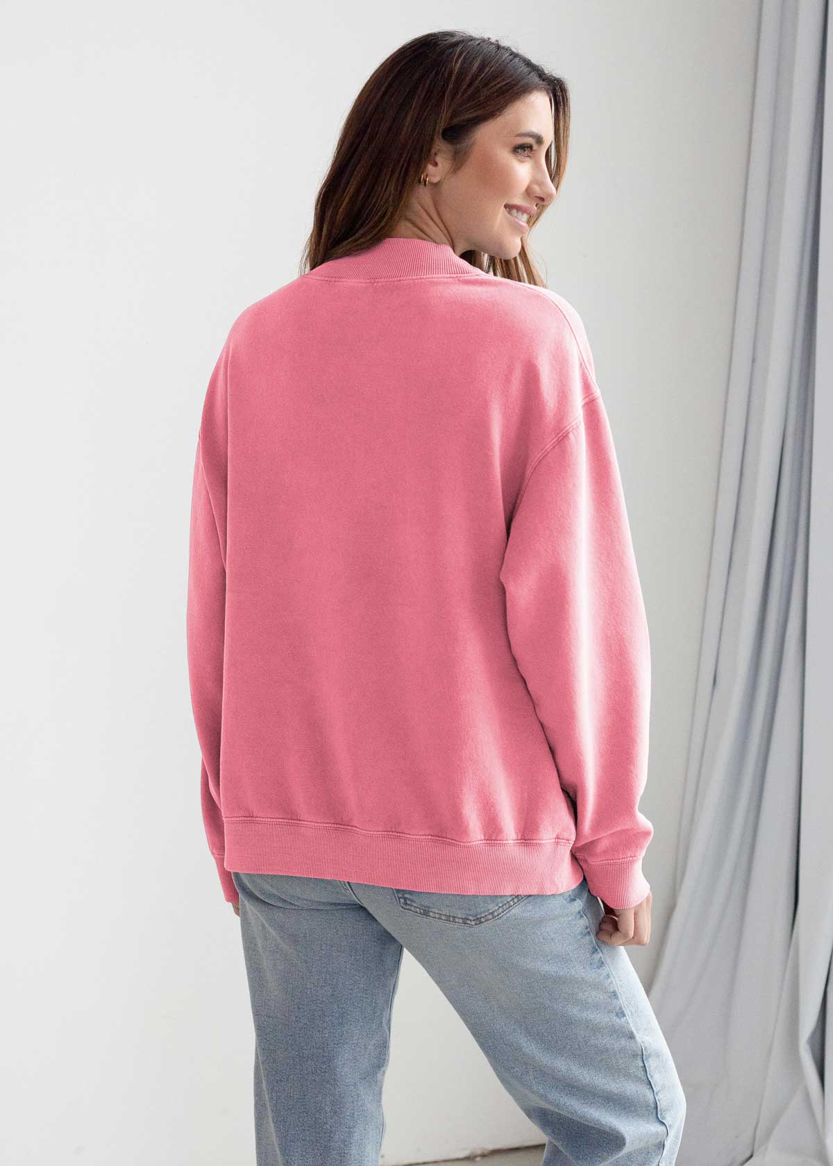 Mock-Neck Nantucket Sweatshirt