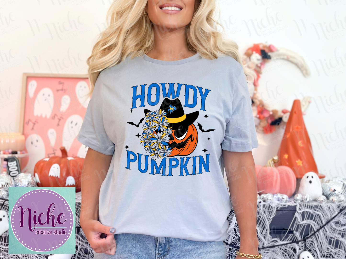- MCN780 McNeese Howdy Rowdy Pumpkin Decal