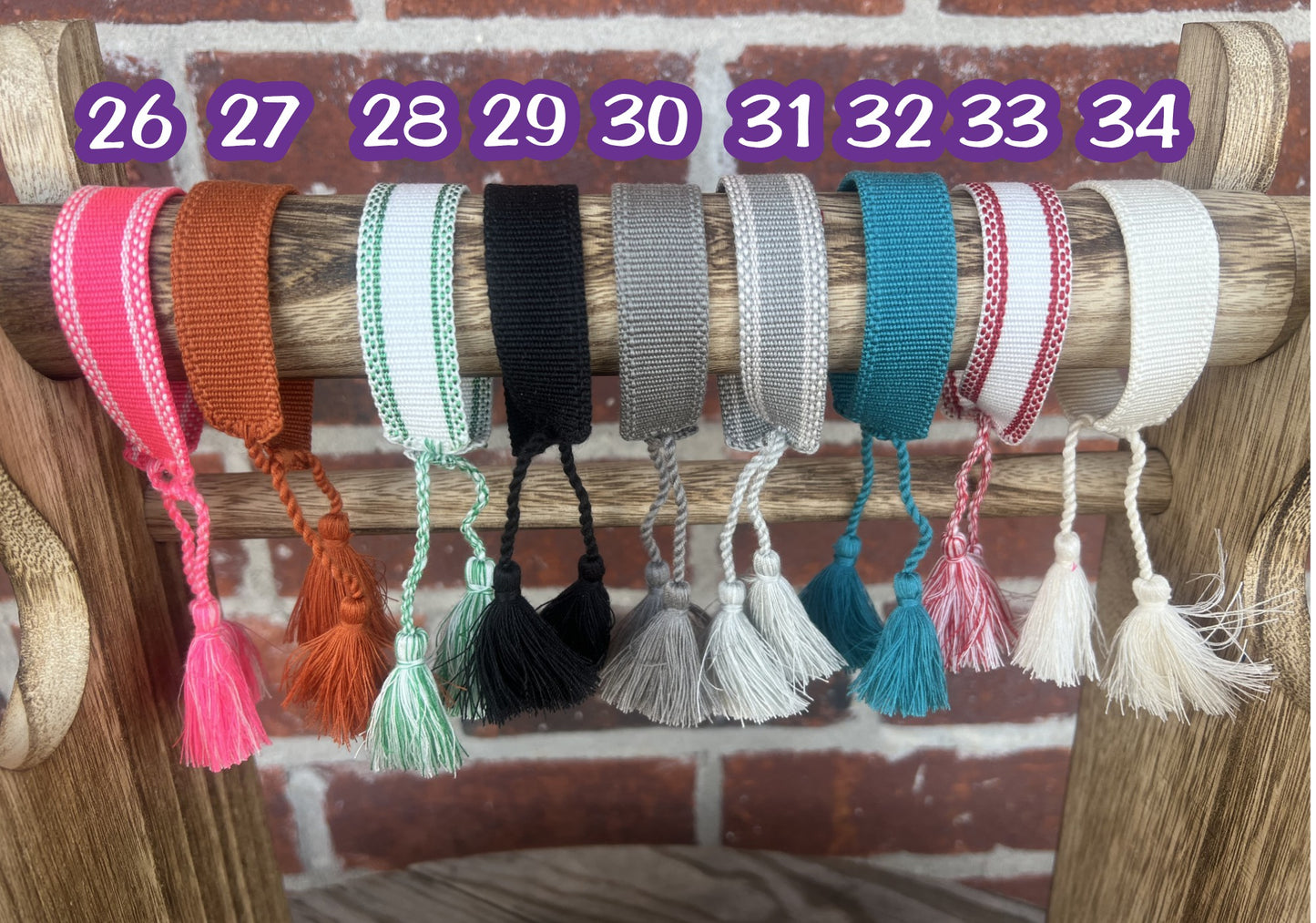 Custom or Blank Tassel Bracelets