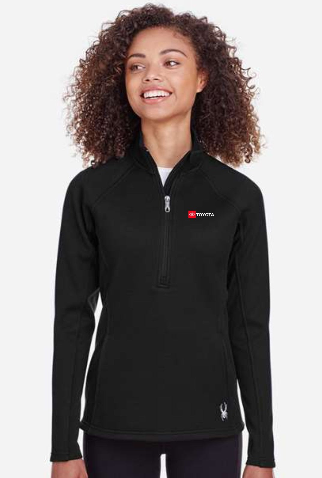 Spyder - Men's Constant Half-Zip Sweater Fleece Pullover with Toyota Logo