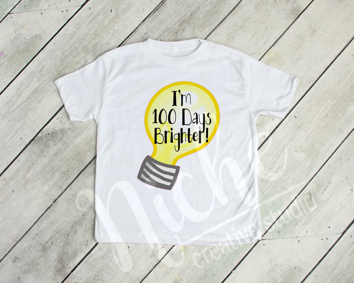 *100 Days Lightbulb Decal