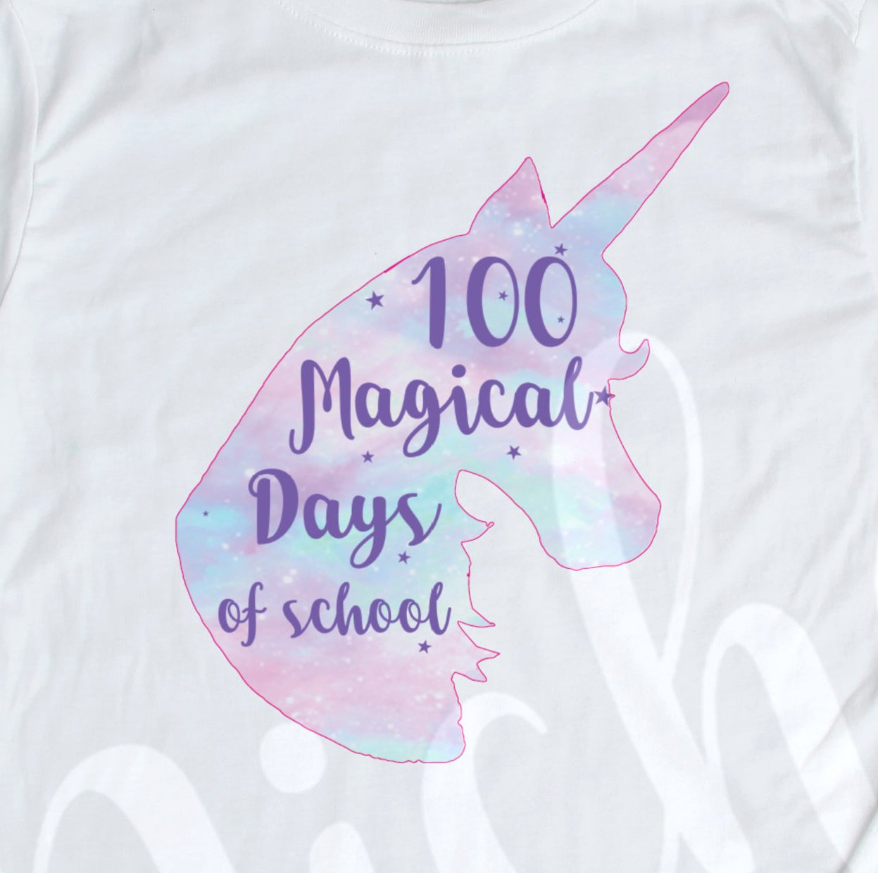 *100 Days Unicorn Decal