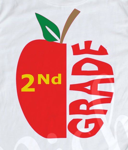 *2nd Grade Apple Decal