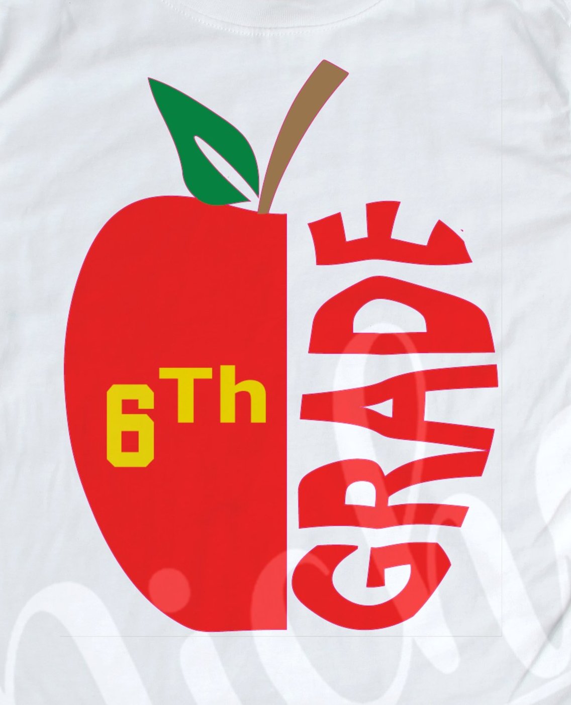 *6th Grade Apple Decal