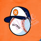 * Astros Baseball Cap Decal
