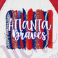 * Atlanta Braves Brushstrokes Decal