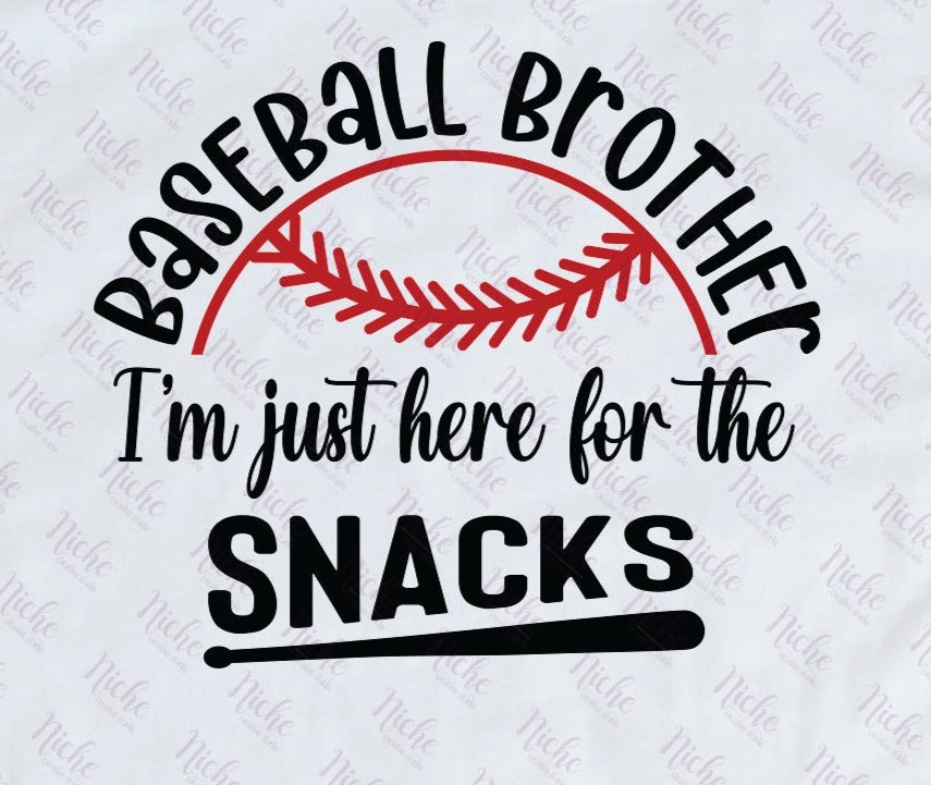 *Baseball Brother Snacks Decal
