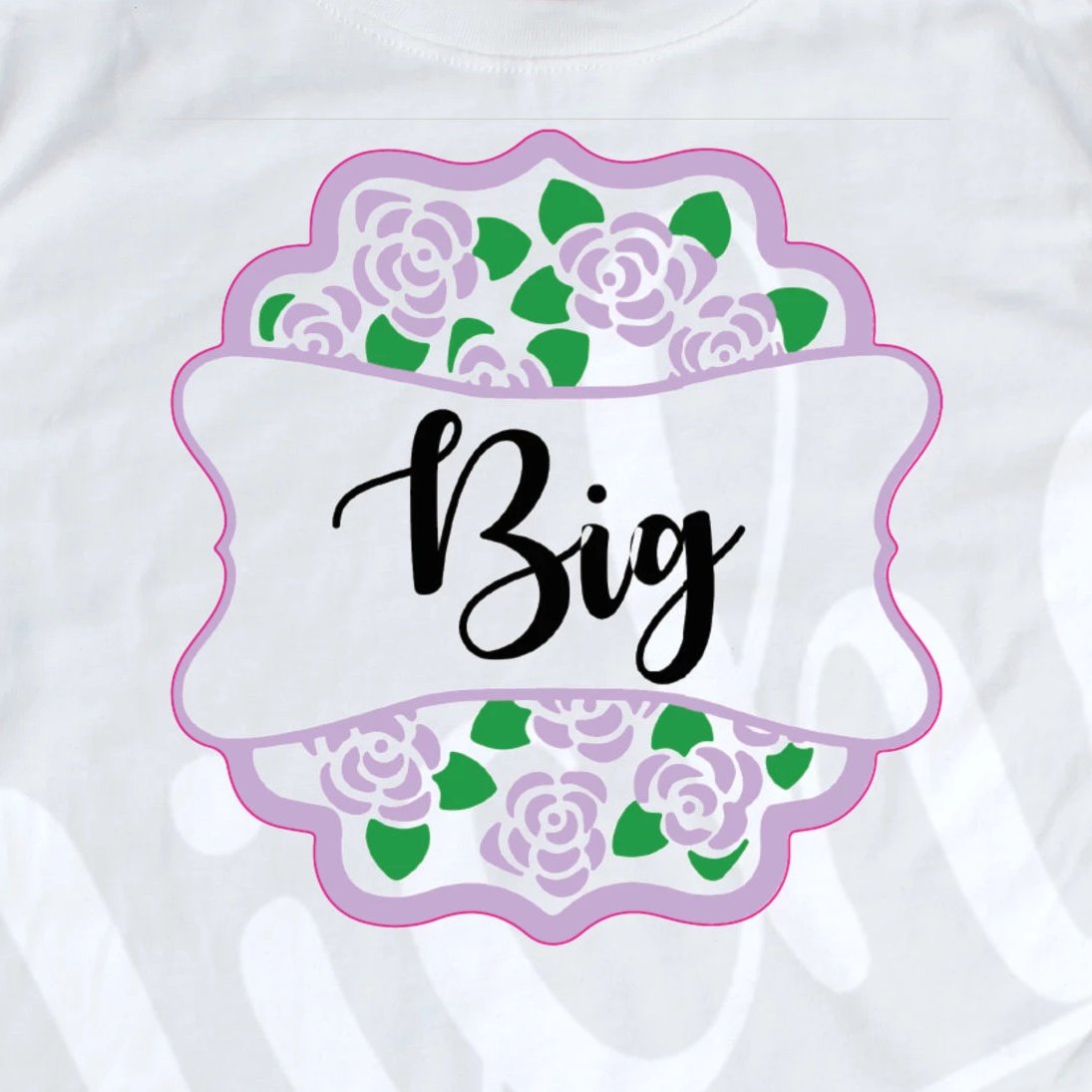*Big Purple Floral Decal