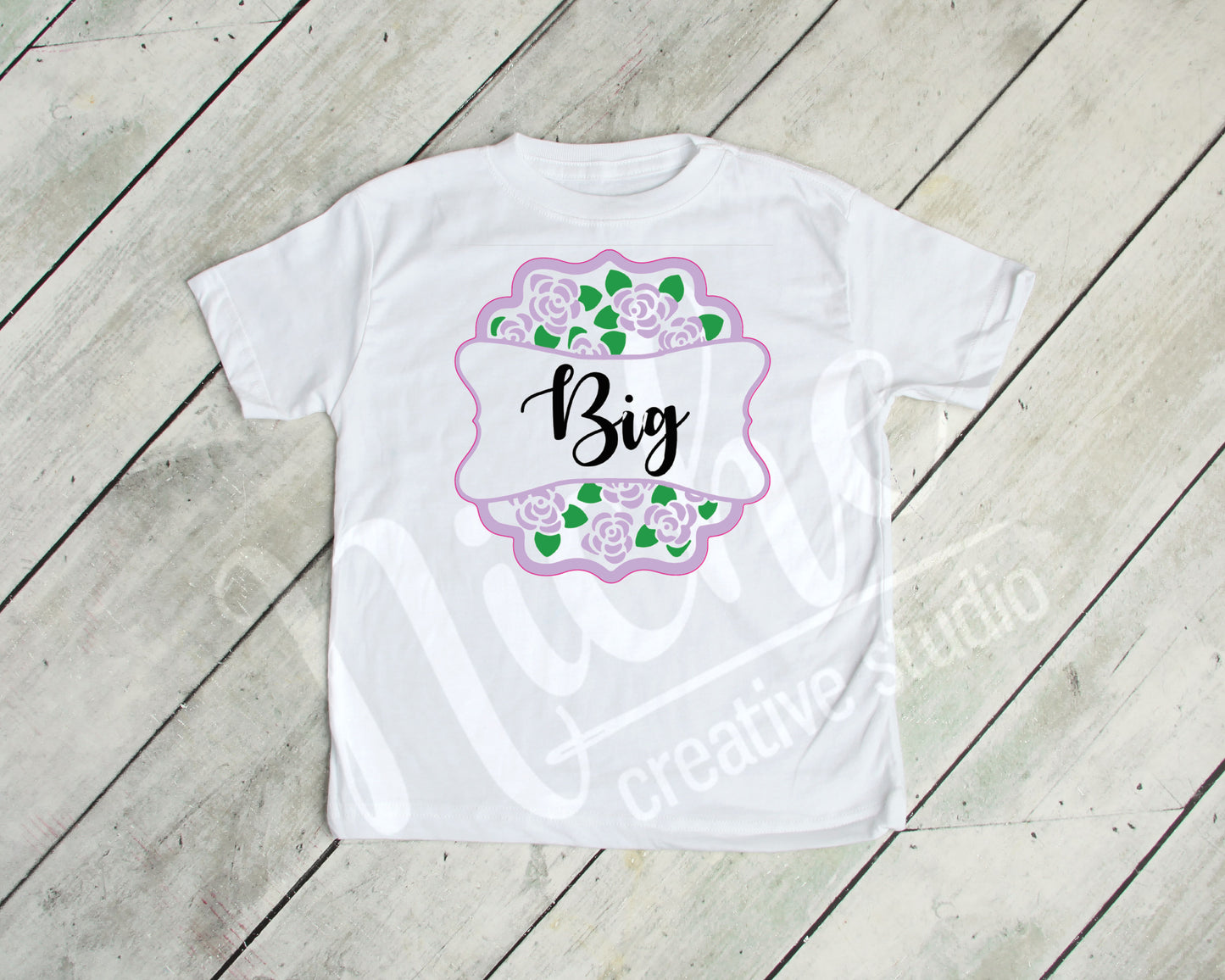 *Big Purple Floral Decal