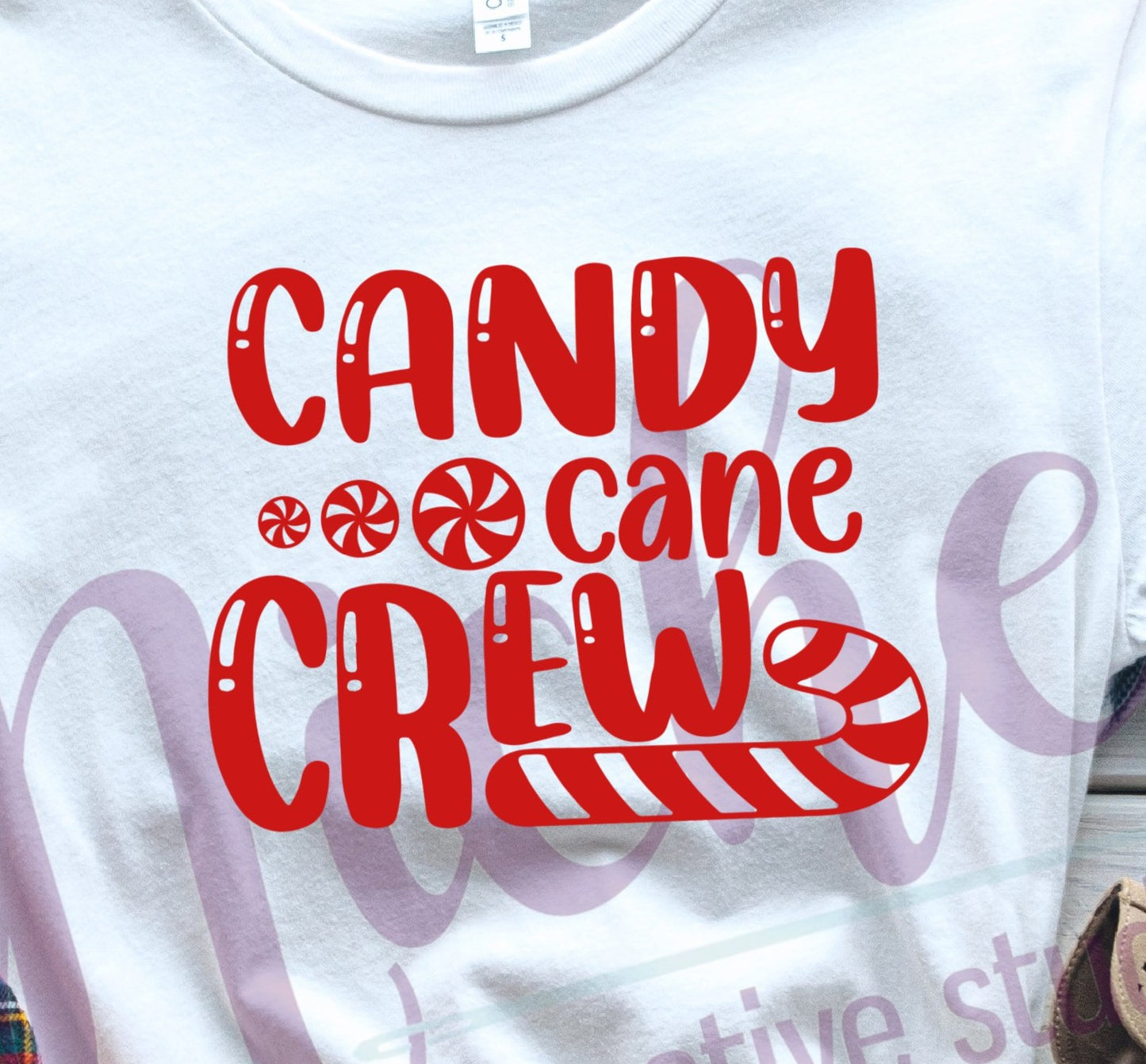 * Candy Cane Crew Decal