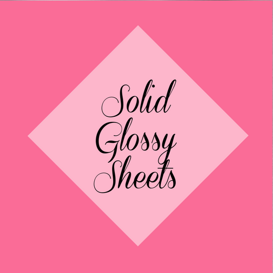 Solid Glossy 12 x 15" Sheets (Siser Easyweed)