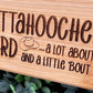Chattahoocherie Board Engraving - Board not Included