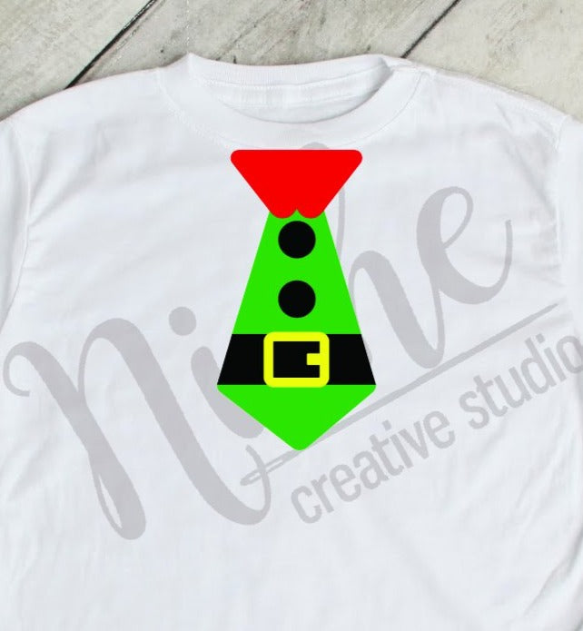 * Christmas Tie - Elf Decal