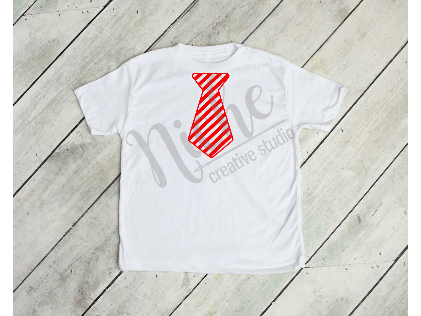 * Christmas Tie - Striped Decal