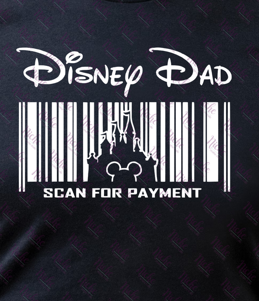 *Disney Dad Scan for Payment Decal