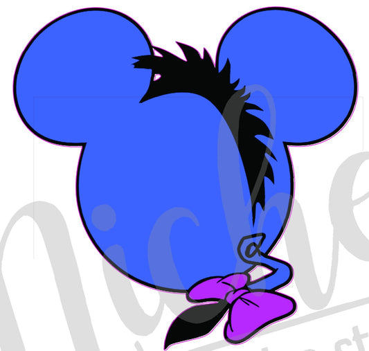 * Donkey Mouse Ears Decal