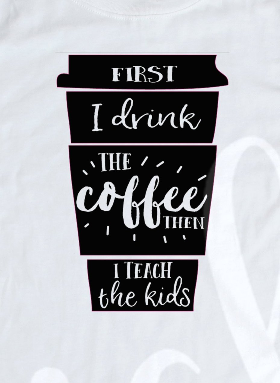 *First I Drink the Coffee Decal
