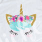 *Floral Watercolor Glass Unicorn Decal