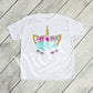 *Floral Watercolor Glass Unicorn Decal