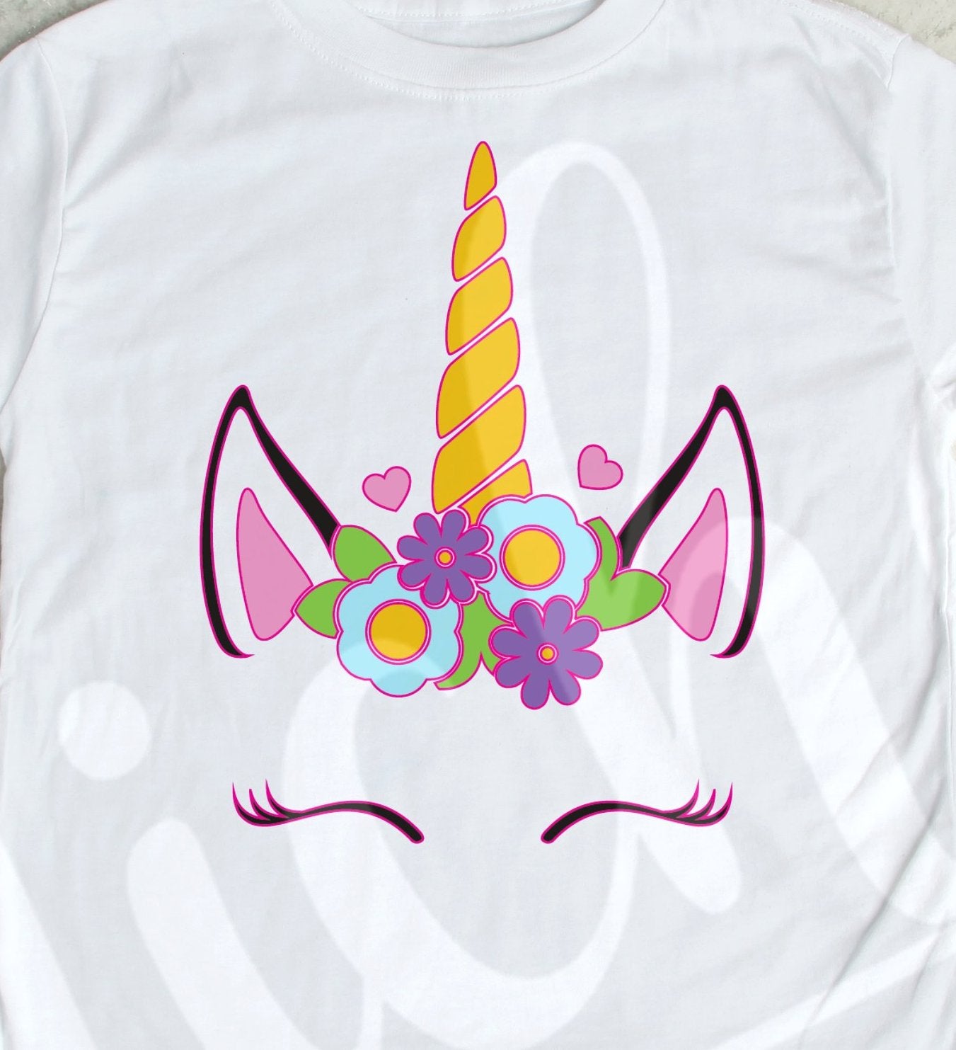 *Flowers Unicorn Decal
