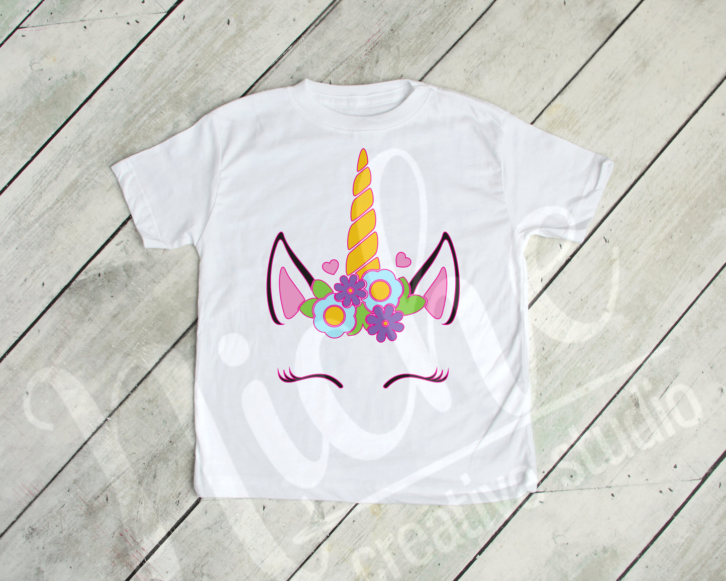 *Flowers Unicorn Decal