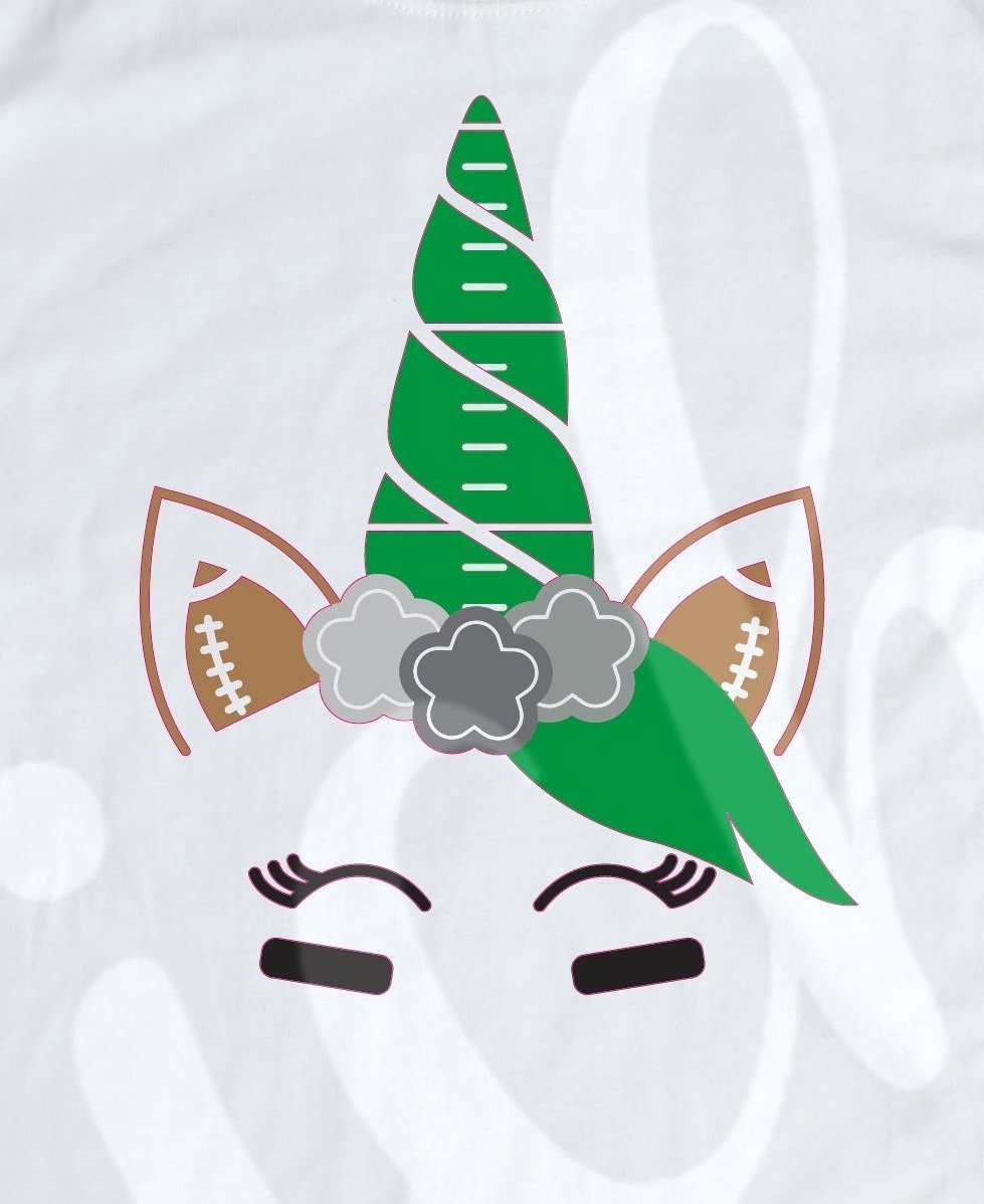 *Football Unicorn Decal