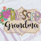 * Framed Blessed Grandma Decal