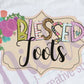 * Framed Blessed Toots Decal