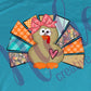 * Colorful Girl Turkey Decal