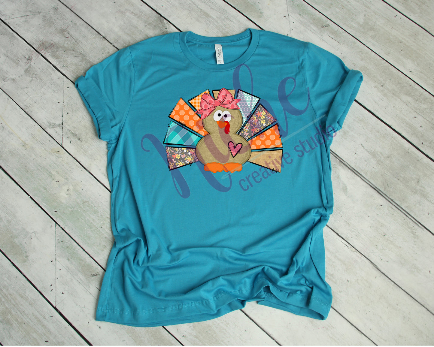 * Colorful Girl Turkey Decal