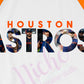 * Houston Astros Lineup Decal