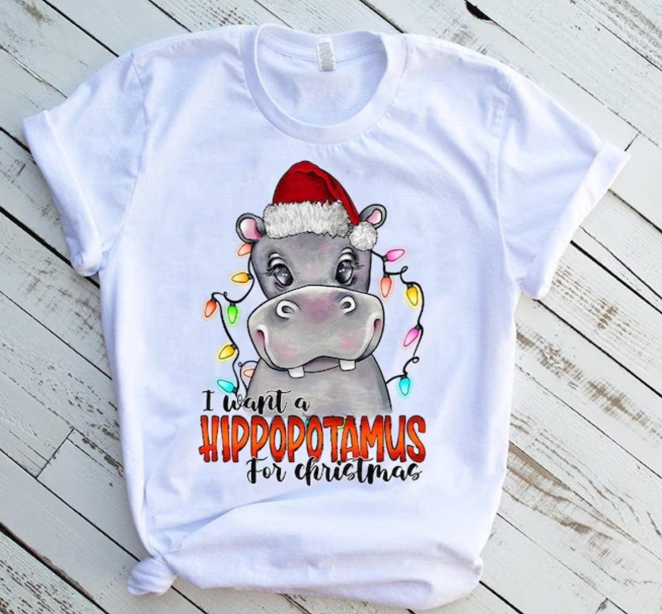 * I want a Hippopotamus for Christmas Decal