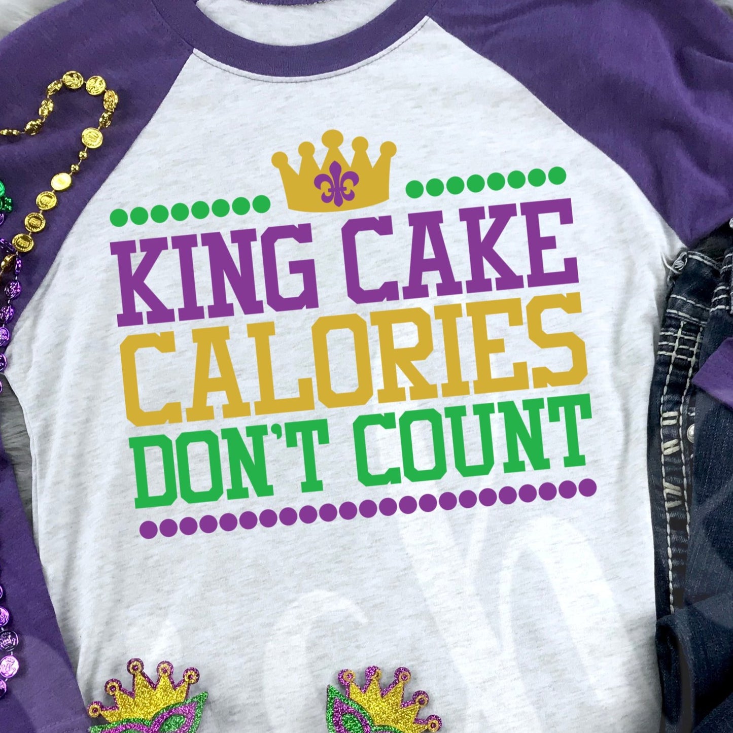 *King Cake Calories Decal